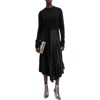 Allsaints Jax 2-in-1 Pleated Maxi Dress In Black