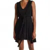 Allsaints Jayda Jersey Dress In Black In Black