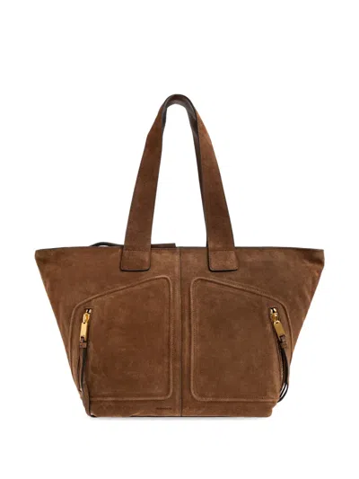 Allsaints Jean Rey Tote Bag In Brown