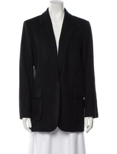 Pre-owned Allsaints Jessa Wool Blazer In Black
