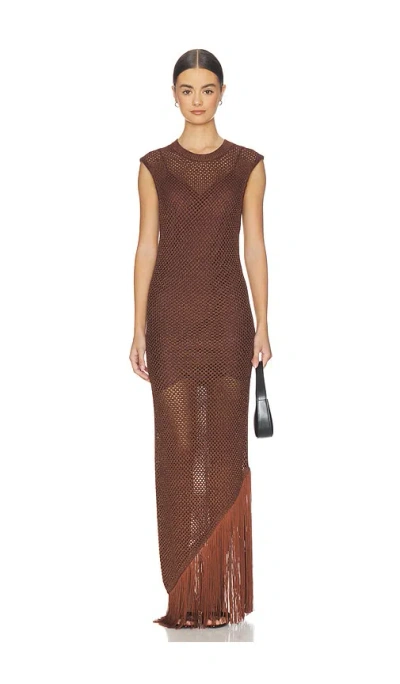 Allsaints Jessie Dress In Brown