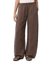 Allsaints Jett Pull On Wide Leg Pants In Brown