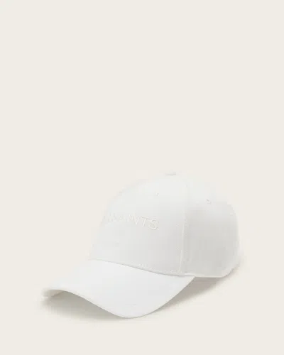 Allsaints Jody Logo Baseball Cap In Chalk White