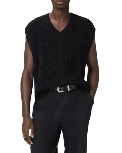 Allsaints Josif Sweater Vest In Black