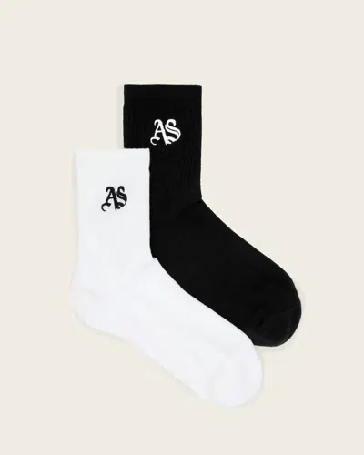 Allsaints Joss Gothic 2 Pack Socks In Multi