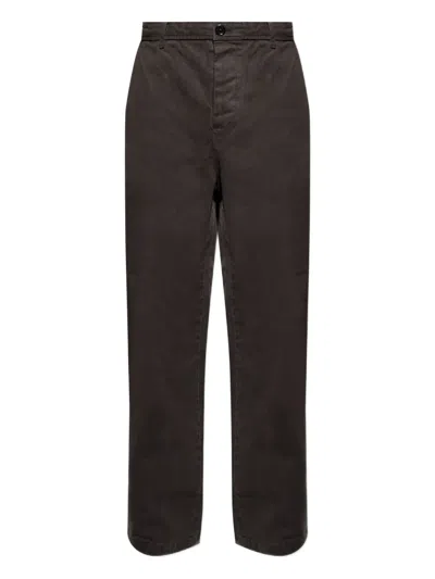 Allsaints Juku Denim Trousers In Brown