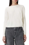 Allsaints Julieana Wool Wrap Sweater In Chalk White