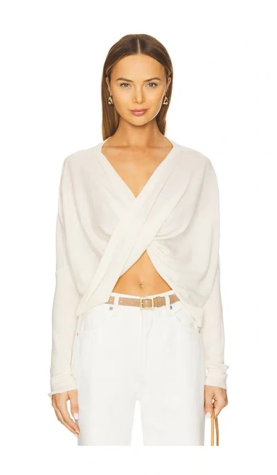 Allsaints Julieana Wrap Jumper In White