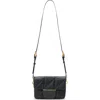 Allsaints Womens Black Jupiter Quilted-leather Cross-body Bag In Black