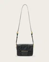 Allsaints Jupiter Small Quilt Crossbody Bag In Black