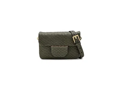 Allsaints Jupiter Snake Xbody Cross Body Handbags Military Green: One Size