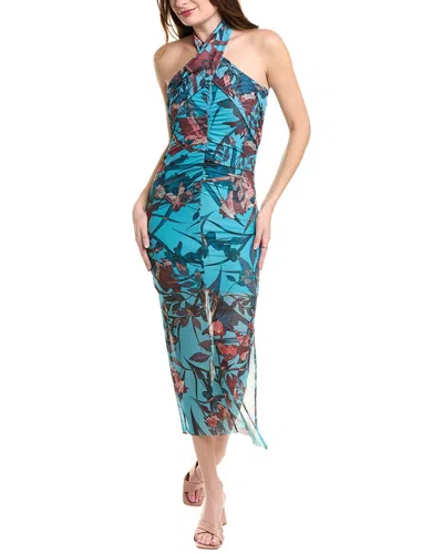 Allsaints Kaih Batu Midi Dress In Blue