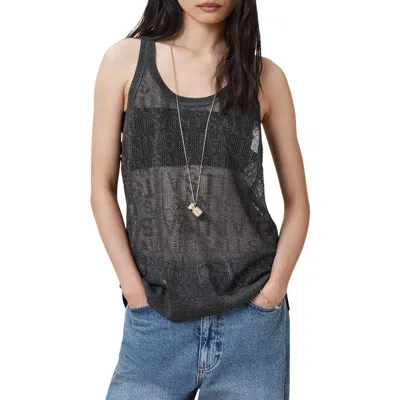 Allsaints Kaito Open Stitch Tank In Multi