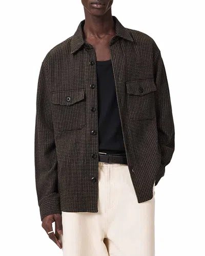 Allsaints Kanda Long Sleeved Shirt In Brown