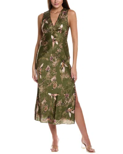 peggy green dress 1950s Peggy Hunt Floral Linen Wiggle Dress