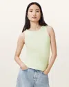 Allsaints Katarina Boat Neck Slim Fit Tank Top In Jade Green