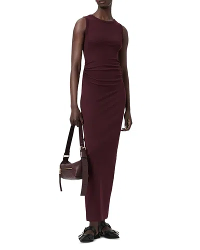 Allsaints Katarina Sleeveless Maxi Dress In Brown