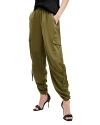 Allsaints Kaye Ruched Cargo Pants In Khaki Green