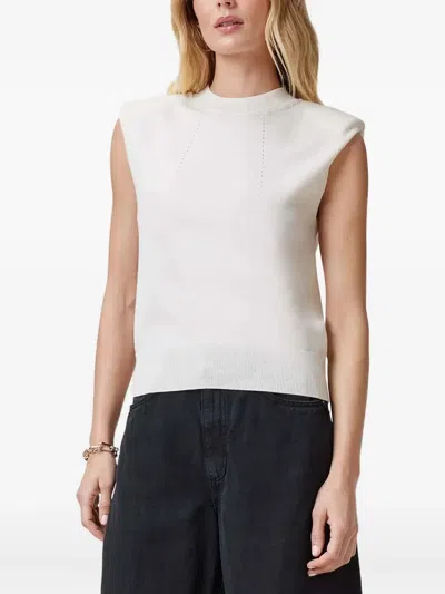 Allsaints Kayla Sleeveless Top In White