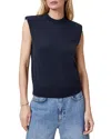 Allsaints Kayla Wool Tank Top In Ink Blue