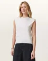 Allsaints Kayla Wool Tank Top In Chalk White