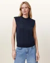 Allsaints Kayla Wool Tank Top In Ink Blue
