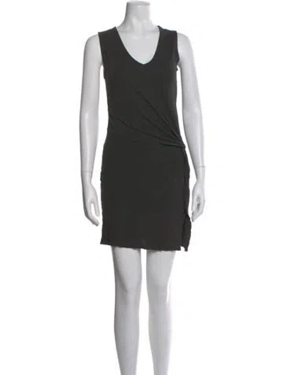 Pre-owned Allsaints Keel Mar Mini Dress In Gray