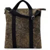 Allsaints Kei Leopard Canvas Backpack In Brown