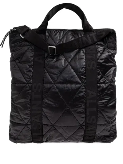 Allsaints Kei Quilted Backpack In Black