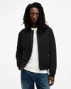 Allsaints Kendric Deadstock Cloth Bomber Jacket In Whisper Grey
