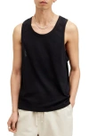 Allsaints Kendrick Cotton Tank In Jet Black