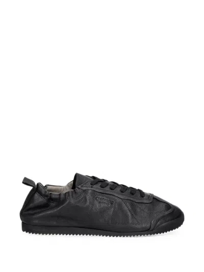 Allsaints Kenny Skive Panelled Lace-up Sneakers In Black