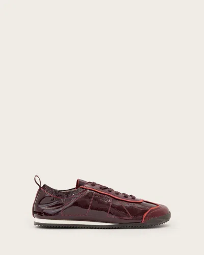 Allsaints Kenny Skive Runner Sneakers In Red