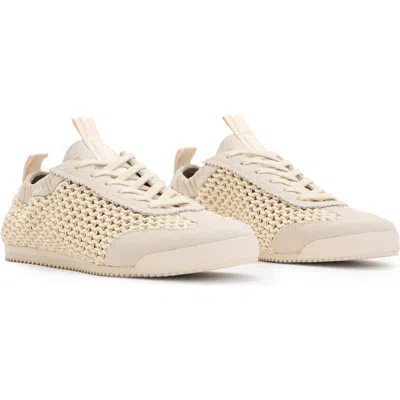 Allsaints Kenny Woven Runner Sneaker In Brown