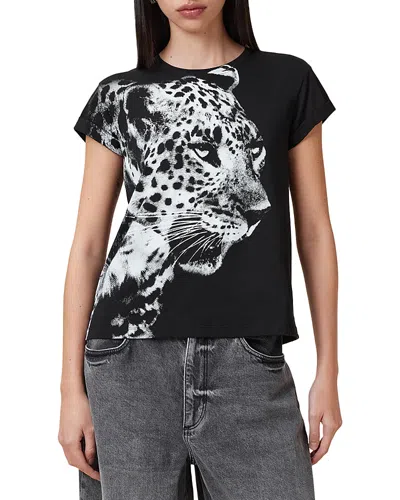 Allsaints Kiara Anna Tee In Black