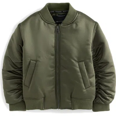 Allsaints Sm By  Kids' Insulated Satin Bomber Jacket In Green