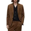 Allsaints Kiels Slim Fit Corduroy Blazer In Faded Brown