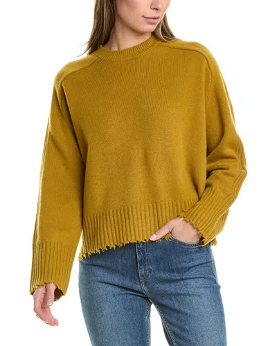 Allsaints Kiera Cashmere Crew Neck Sweater In Yellow