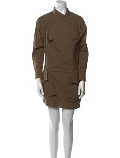 Pre-owned Allsaints Kika Mini Dress In Green