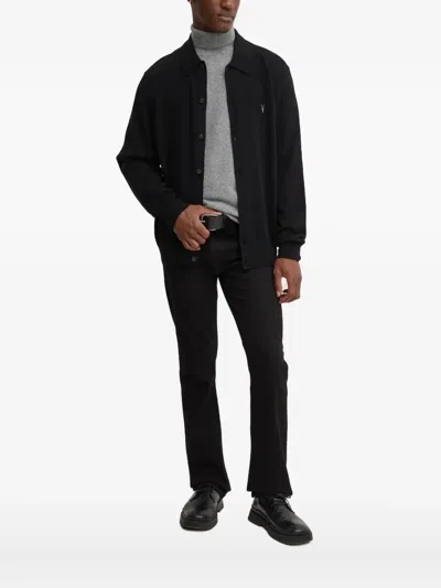 Allsaints Kilburn Embroidered Cardigan In Black