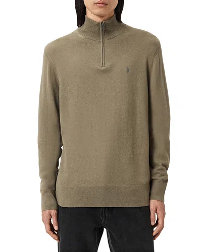 ALLSAINTS KILBURN FUNNEL NECK QUARTER ZIP SWEATER