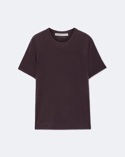 Allsaints Kira Regular-fit Wool-blend T-shirt In Red