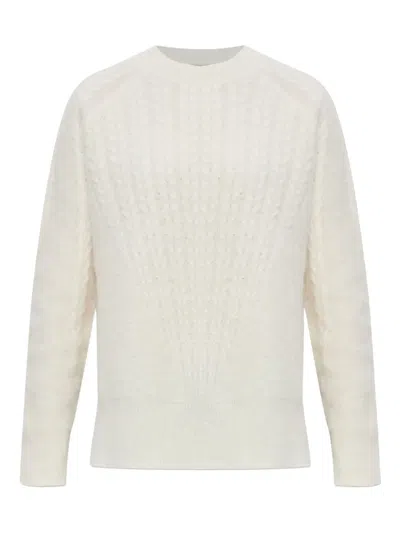 Allsaints Kit Cable-knit Jumper In White
