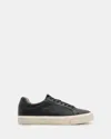Allsaints Klop Leather Low Top Sneakers In Black