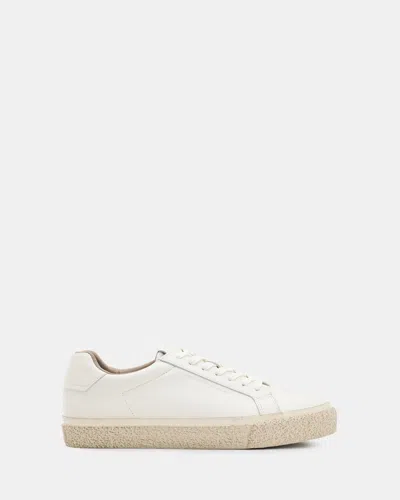 Allsaints Klop Leather Low Top Sneakers In White