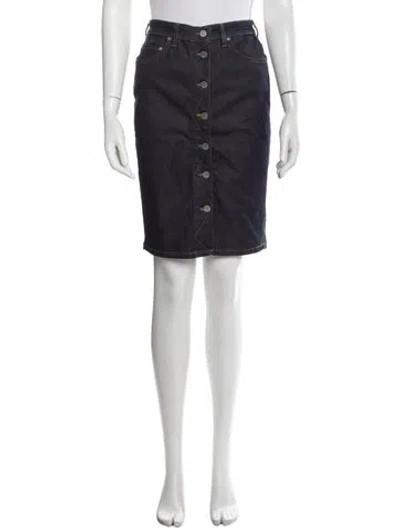 Pre-owned Allsaints Knee-length Skirt In Blue