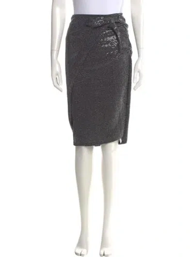 Pre-owned Allsaints Knee-length Skirt In Gray