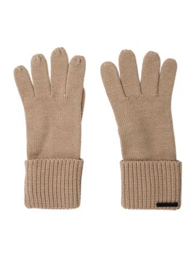Pre-owned Allsaints Knit Gloves In Neutral