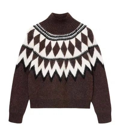 ALLSAINTS WOOL-BLEND FAIR ISLE TARA SWEATER