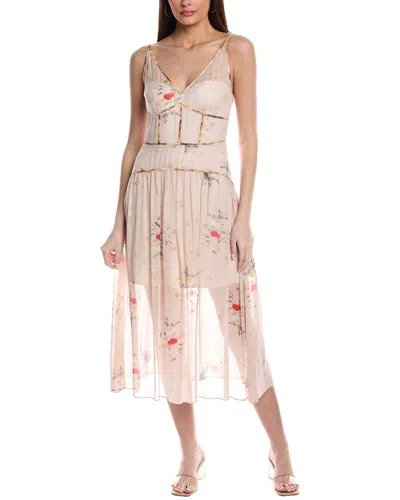 Allsaints Kora Midi Dress In Pink